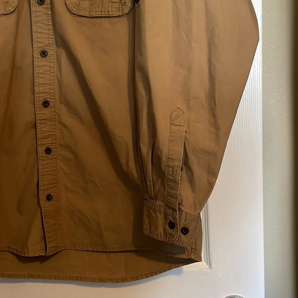 RedHead men’s tan long sleeve button down shirt size large tall - Picture 3 of 7